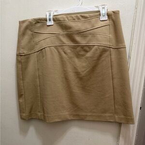 Willi Smith Tan Mini Skirt